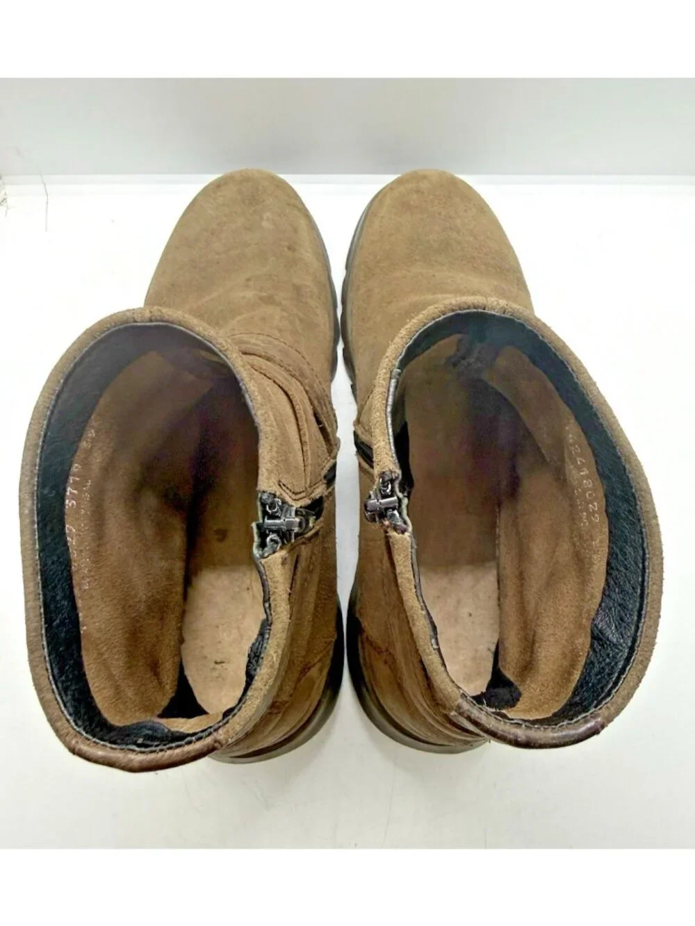 Fly London Sake Fly Ankle Women's Boots Booties Brown Suede Strap Sz EU 39 US 8